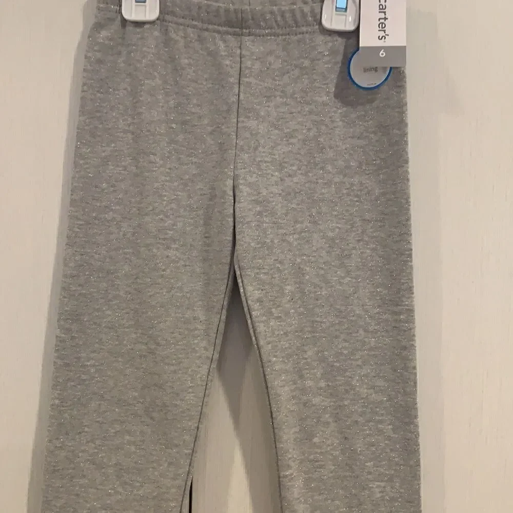 Gray sparkly legging
